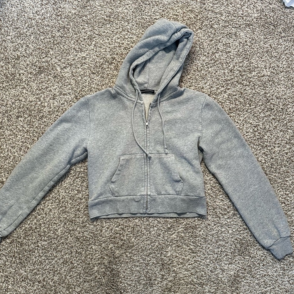 Brandy Melville Crop Zip